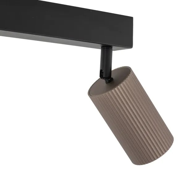 Faretto TUNE 2xGU10/10W/230V nero/marrone