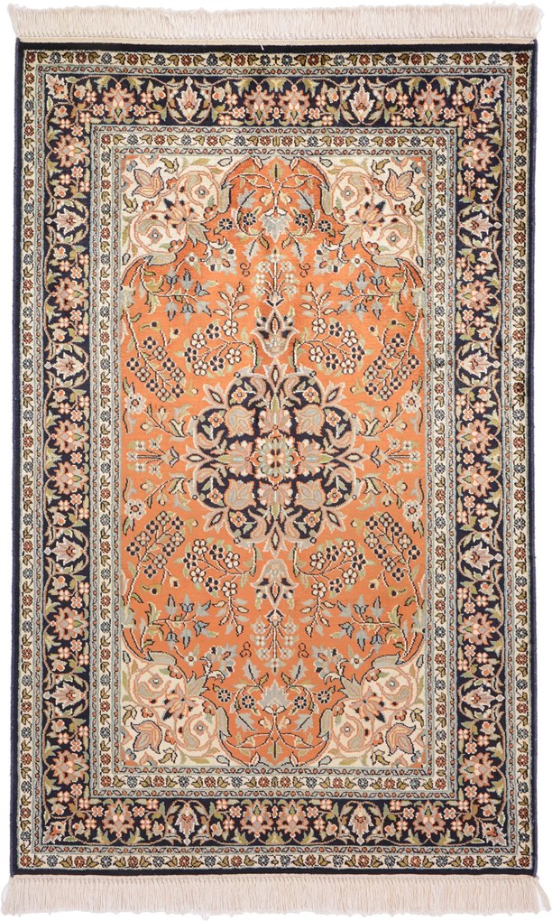 Cashmere Silk Tappeto orientale 80x130 (Indian) Annodato A Mano