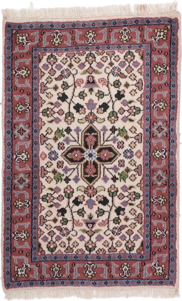 Persian Tappeto 90 x 60 (Indian) Annodato A Mano