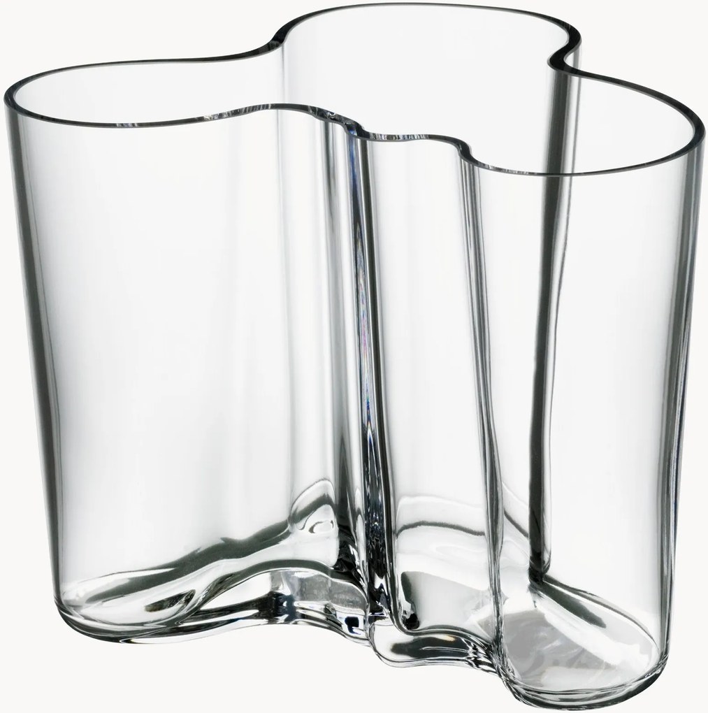 Vaso in vetro soffiato Aalto, alt. 12 cm