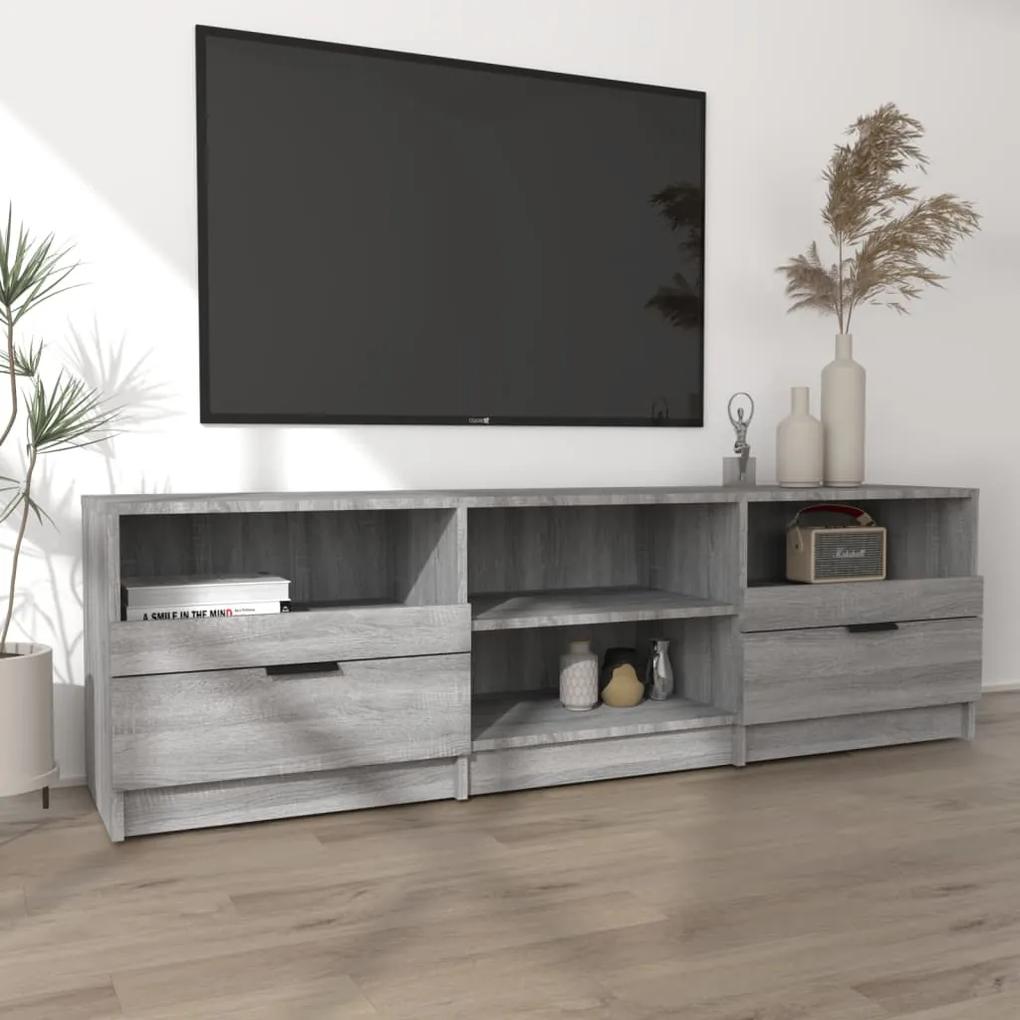 Mobile tv grigio sonoma 150x33,5x45 cm in legno ingegnerizzato
