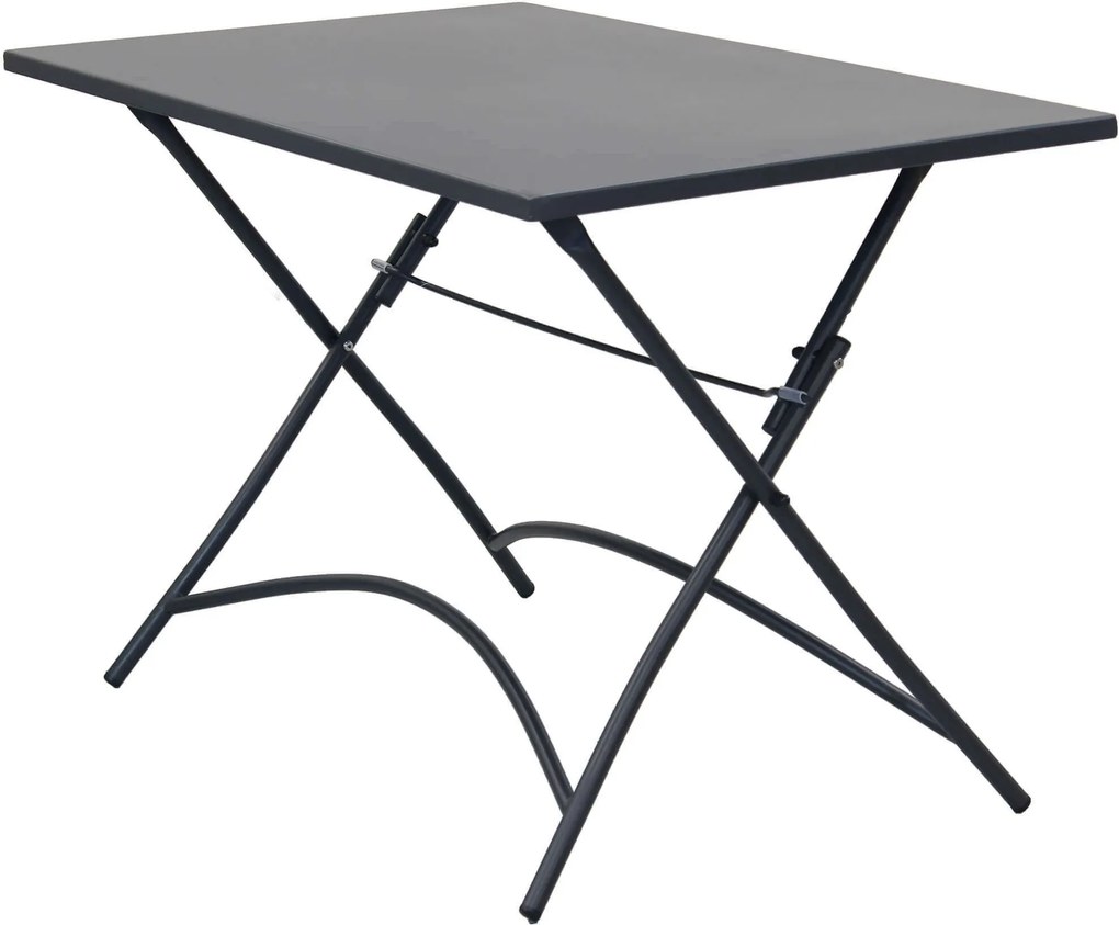 ROMANUS - set tavolo in metallo cm 110 x 70 x 72 h con 4 poltrone Romanus