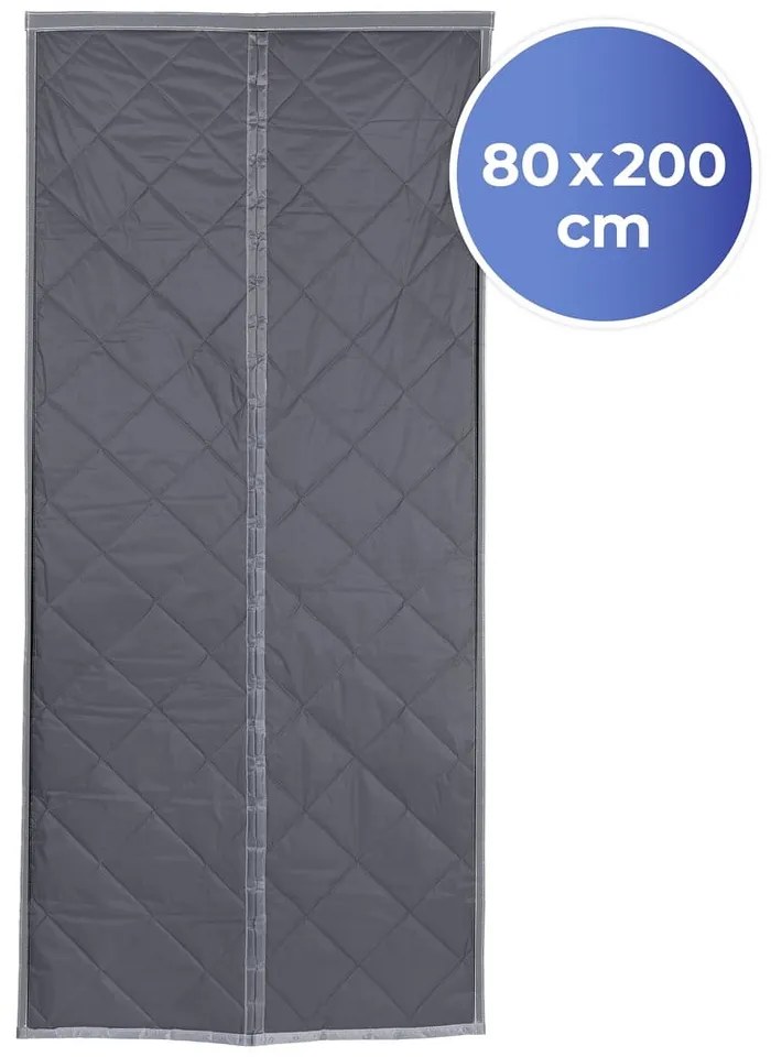 Tenda termica per porte in grigio-argento 80x200 cm - Maximex
