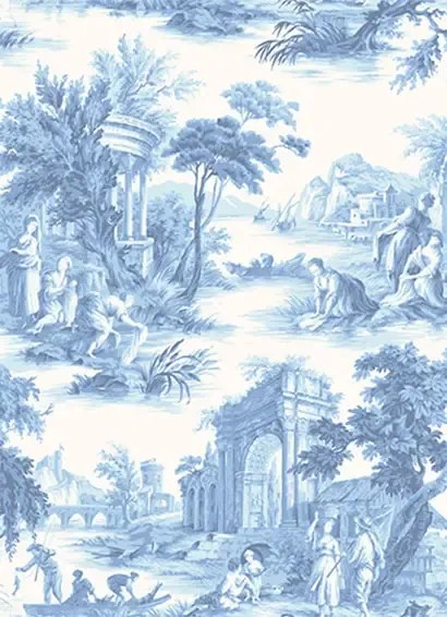 Cole & Son Carta da parati Villandry - Cobalt Blue