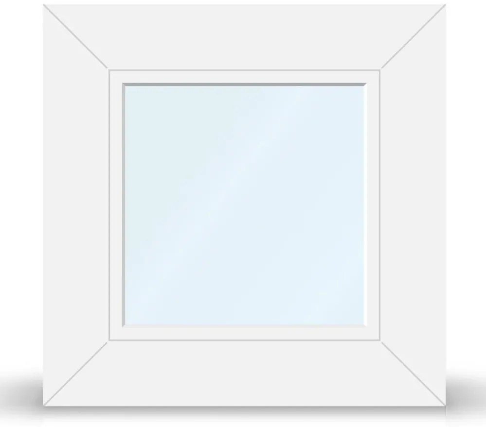 Finestre per abbaini, aluplast IDEAL 4000, bianco, 510 x 510 mm, 1 anta, vetri fissi, configurazione individuale