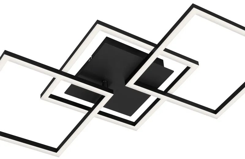 Plafoniera LED Frame nero IP20, 2600 lumen