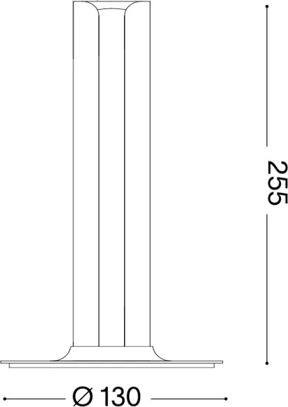 Ideal Lux - Lampada da tavolo dimmerabile LED DORICA LED/8W/230V CRI 90 cromo opaco
