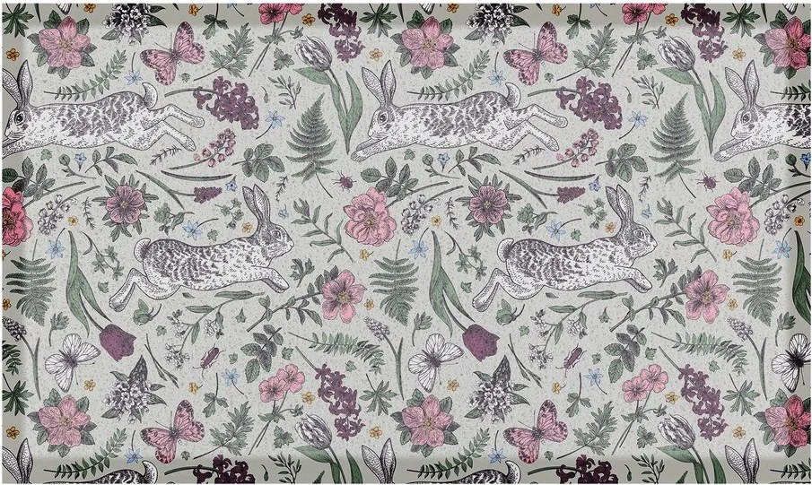 Zerbino in PVC 40x70 cm Hare Wildflowers – Artsy Doormats