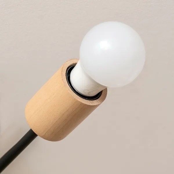 Plafoniera da soffitto CAMBRIDGE 4xE27/15W/230V pino