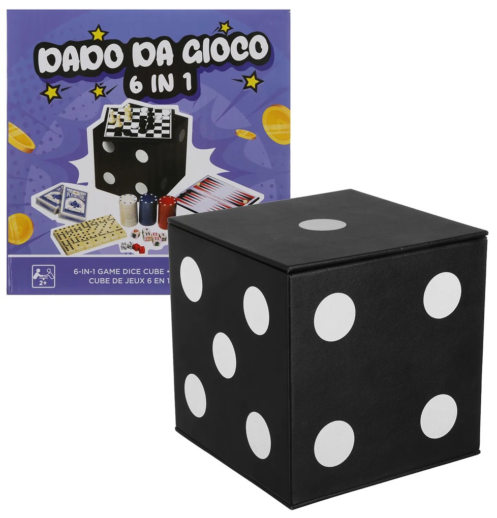 Set 6 giochi in 1 con poker, dama e scacchi