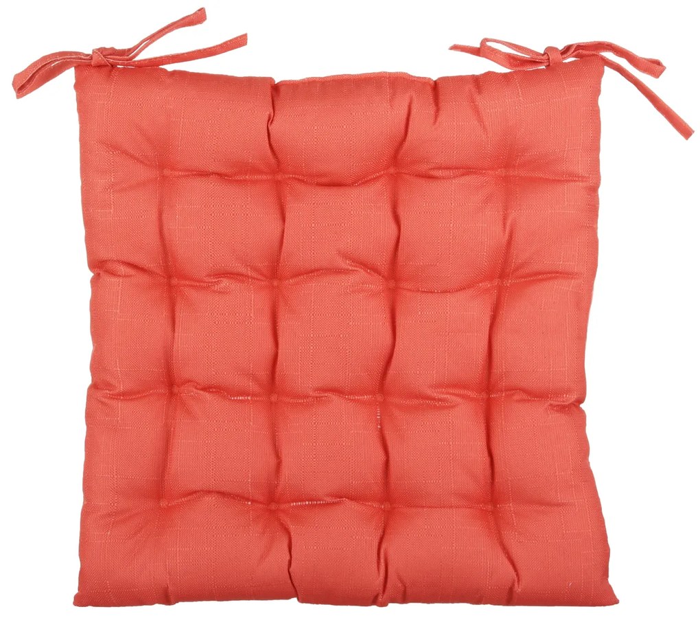 Cuscino sedia corallo 42x42 cm idrorepellente