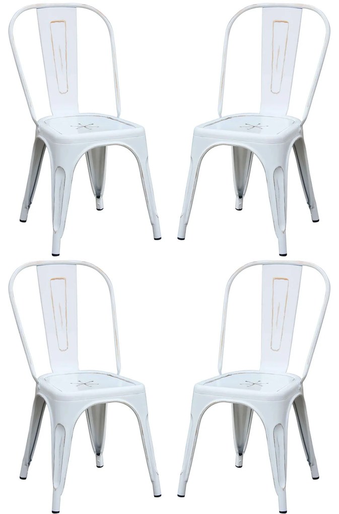 AGATHA - sedia industrial set da 4