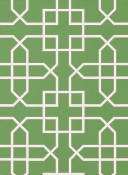 Tapete Hampton Trellis von Sanderson - Botanical Green