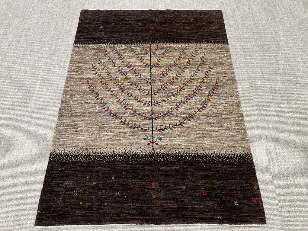 Gabbeh Tappeto 200x140 Beige (Iran) Annodato A Mano