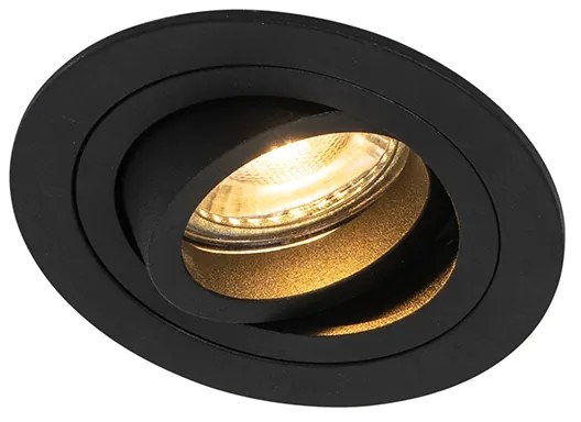 Set di 6 Faretti da Incasso Moderni Neri - Rondoo