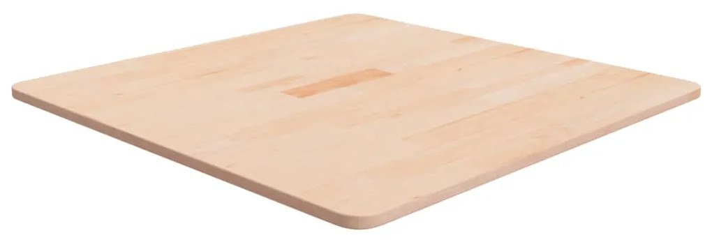 Piano Tavolo Quadrato 70x70x1,5cm Massello Rovere Non Trattato /