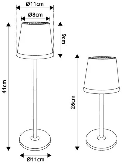 Globo 36637GM - Lampada LED solare LED/0,6W/3V 3000K IP44 oro