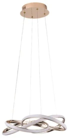 Lampadario a sospensione con filo LED dimmerabile LED/65W/230V 3000-6500K oro + telecomando