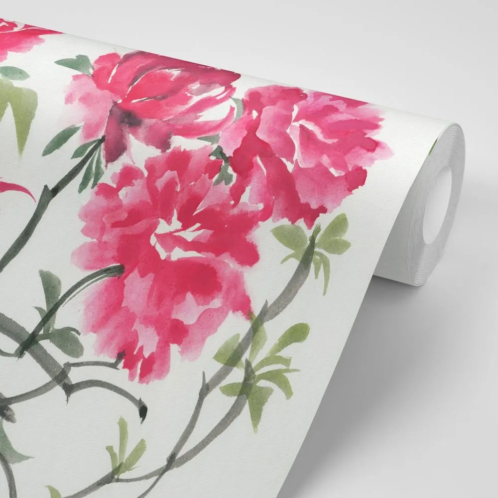 Carta da parati – Fiori di azalea