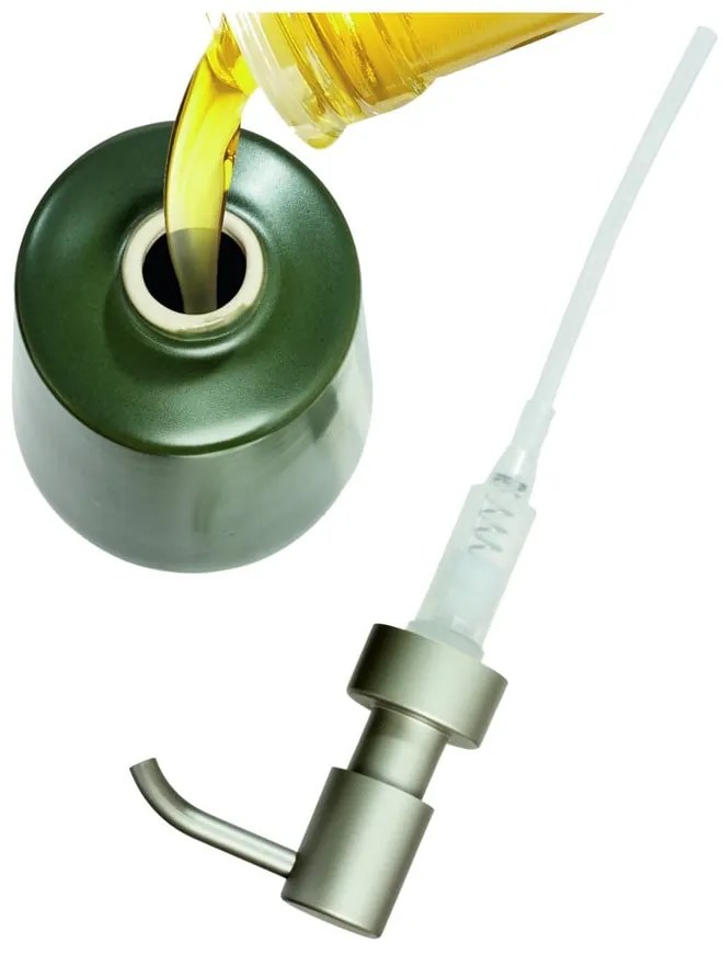 Distributore di sapone in ceramica verde Vanity Eco - iDesign