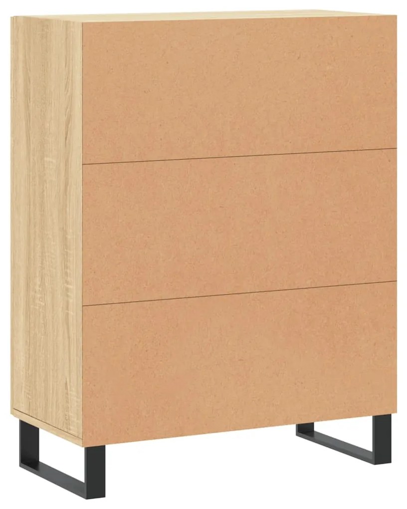 Credenza Rovere Sonoma 69,5x34x90 cm in Legno Multistrato