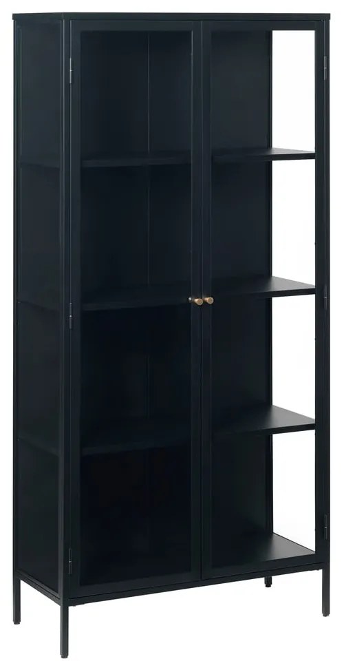 Vetrina in metallo nero 90x190 cm Carmel - Unique Furniture