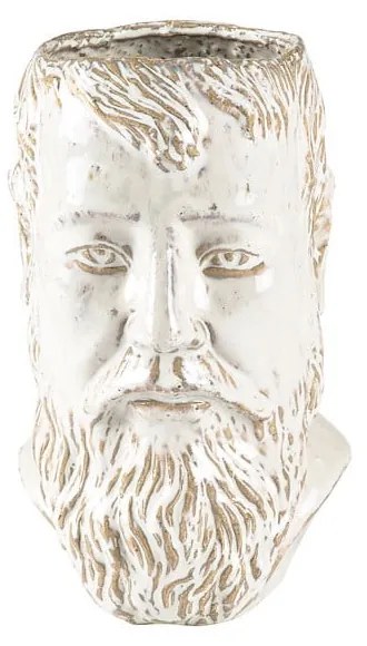 Vaso in gres bianco Calvi - Villa Collection