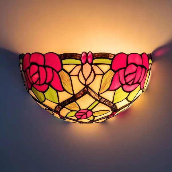 Brilagi - Applique da parete in vetro Tiffany GARLAN 1xE14/40W/230V