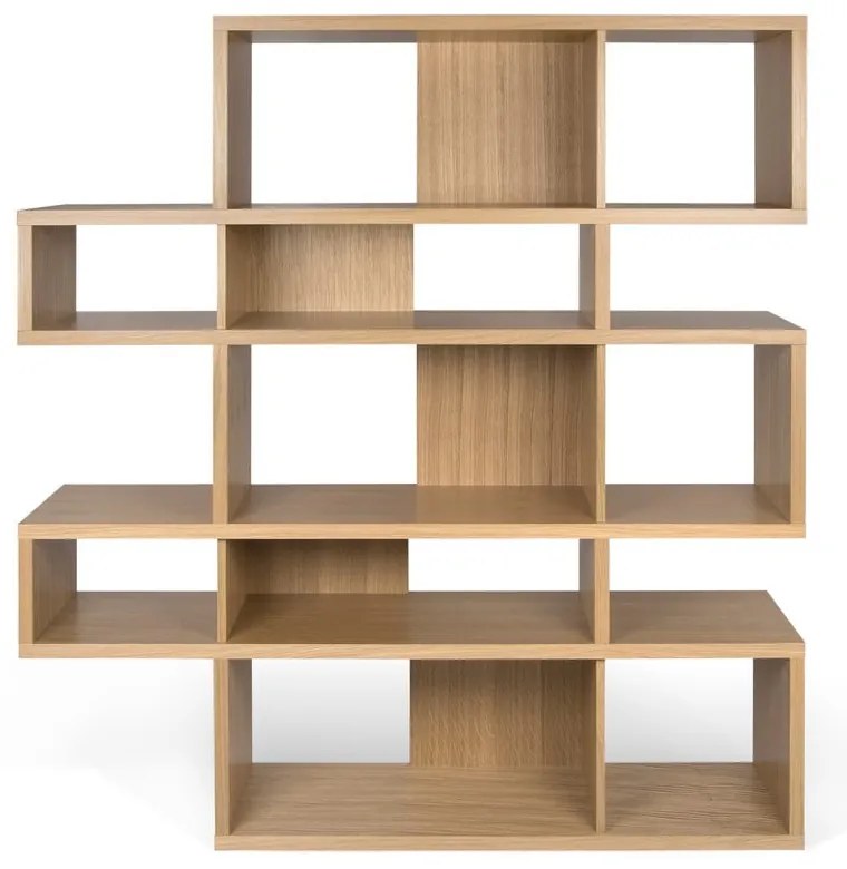 Libreria in rovere decorato, 34 x 160 cm London - TemaHome