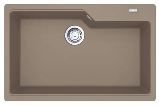 Lavello integrato 1 vasca in fragranite marrone FRANKE Urban L 50 x L 78 cm