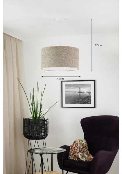 Brilagi - Lampadario a sospensione con filo BOUCLE ROLLER 1xE27/15W/230V diametro 45 cm marrone
