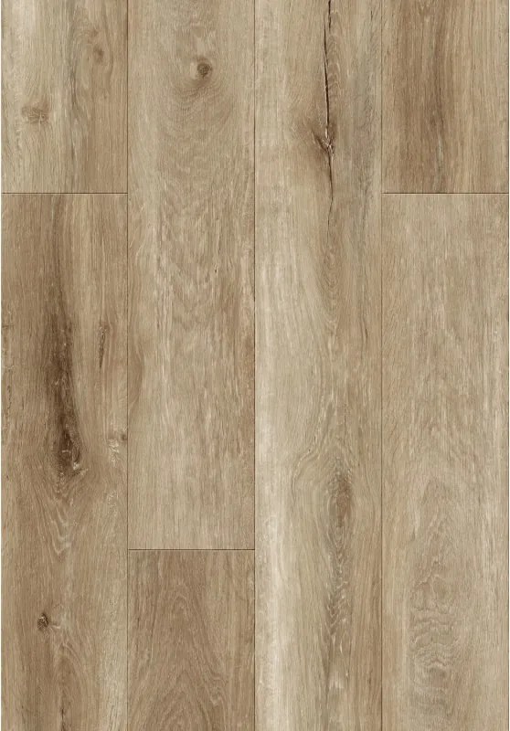 Mexen Long Creek campione di pannelli in vinile SPC 6,5 mm, sottofondo IXPE 1,5 mm, 4 V-Fuga, Rovere - F1050-S