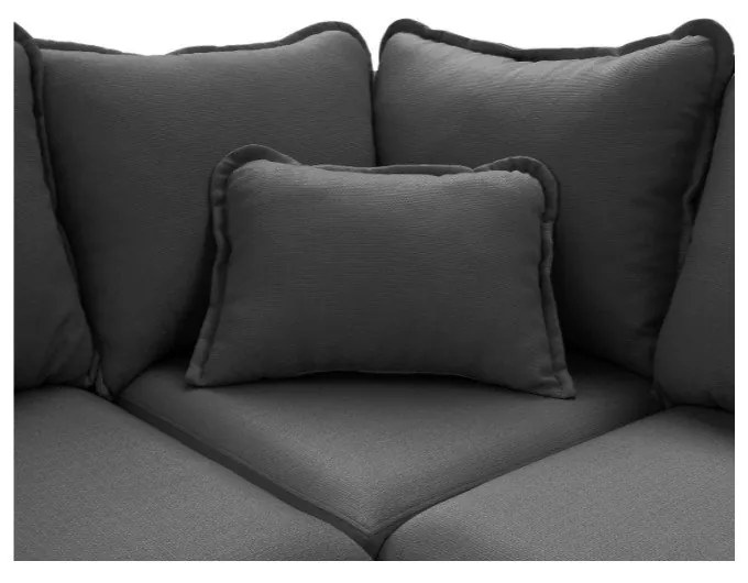 Divano angolare grigio scuro (angolo destro) Beata - Ropez