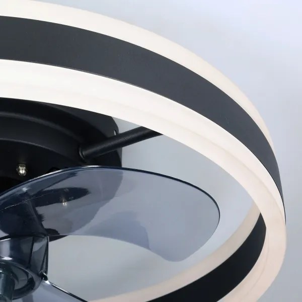 Brilagi LED dimmer con ventilatore 30W 230V 3000-6500K nero + DO