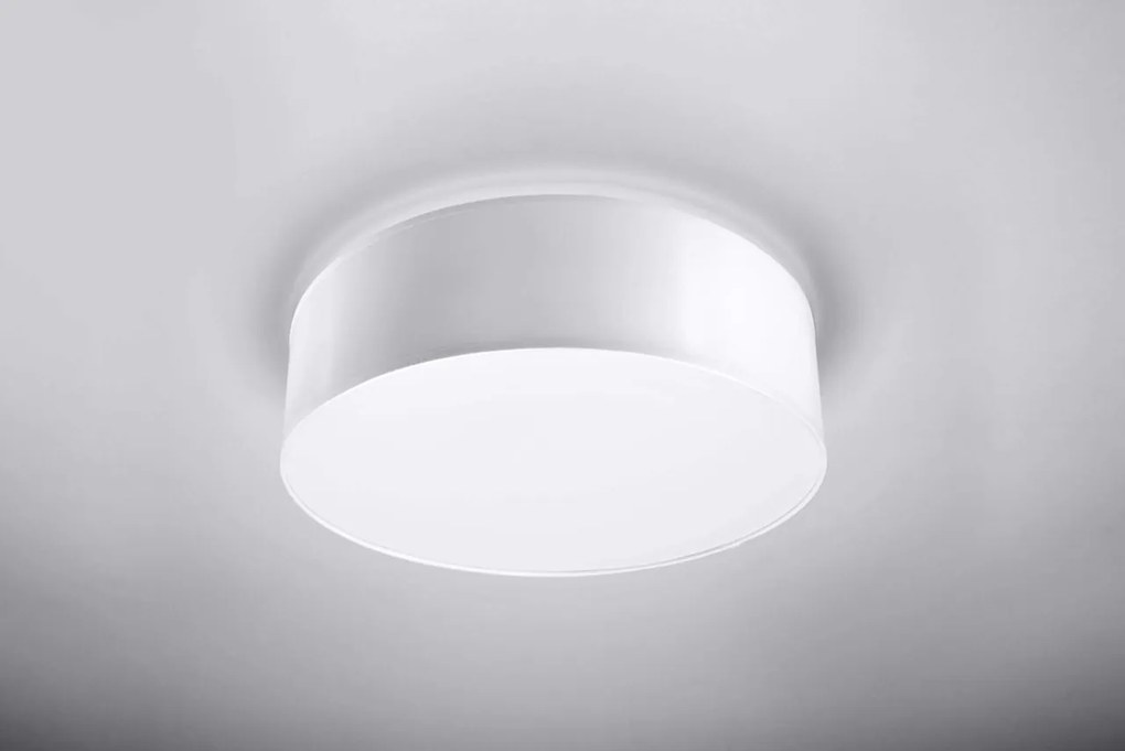 Plafoniera Tonda in PVC da Soffitto 2xE27 ARENA 35 Bianca da interno