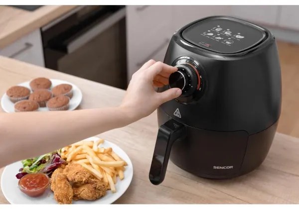 Sencor - Friggitrice a d'aria 3,5 l 1300W/230V nero