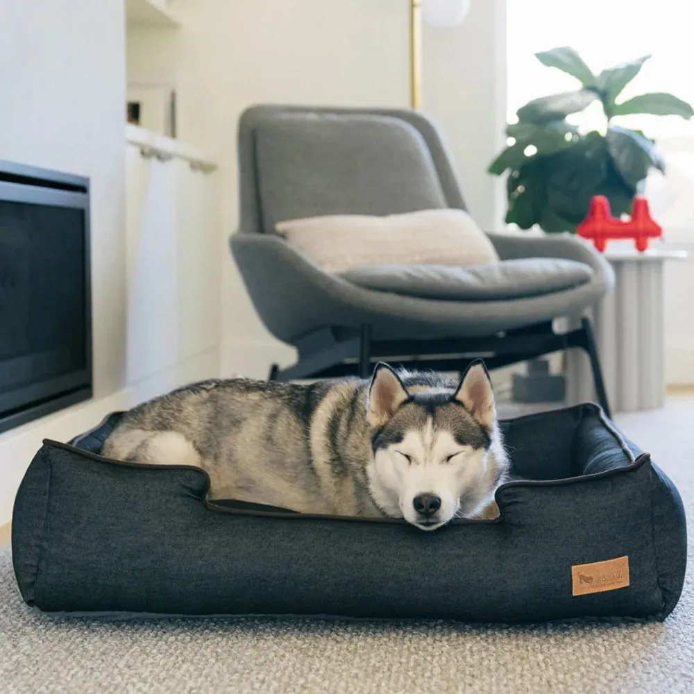Cuccia in blu scuro per cane 110x95 cm Lounge Bed Denim Medieval Blue / Dark Chocolate XL – P.L.A.Y.