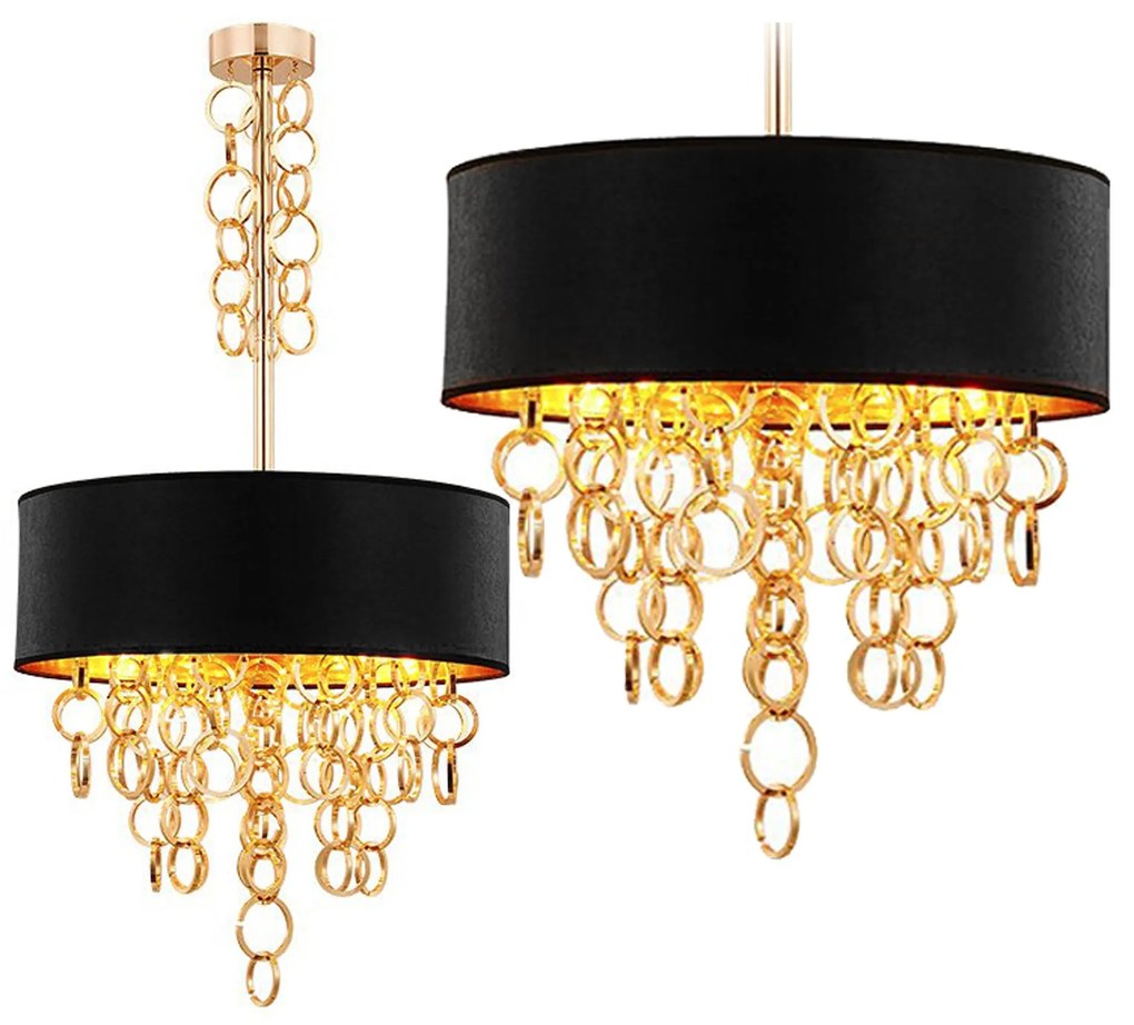 Lampada Pensile Black Gold 45cm APP683-3CP