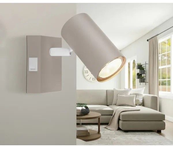 Globo 57911-1SA - Faretto da parete ROBBY 1xGU10/25W/230V