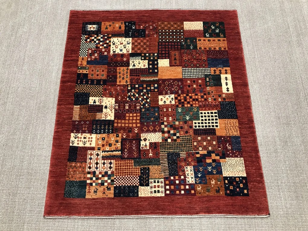 Loribaft Tappeto persiano 110x130 (Iran) Annodato A Mano