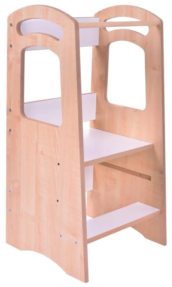 Torre d'apprendimento THOMAS bianco/acero