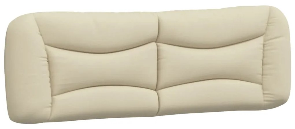 Cuscino testiera crema 160 cm in tessuto