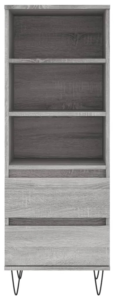 Credenza grigio sonoma 40x36x110 cm in legno multistrato