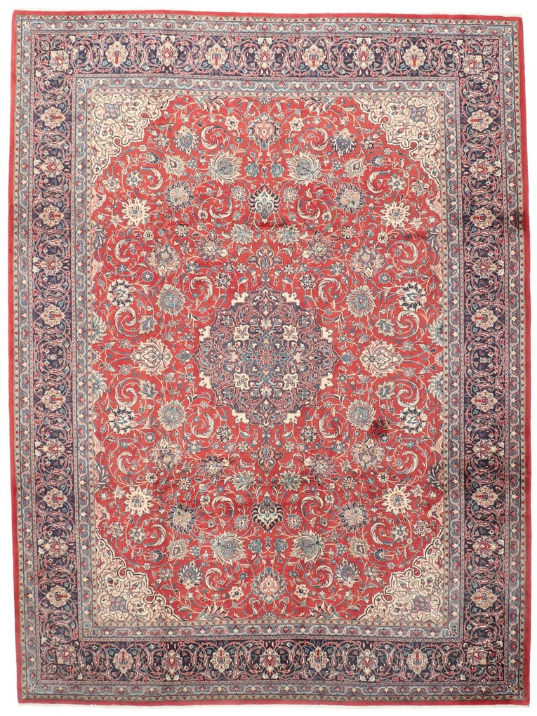 Sarouk Tappeto 380x280 (Iran) Annodato A Mano