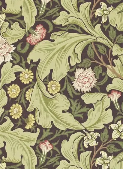 Morris & Co. Tapete Leicester - Chocolate/ Olive