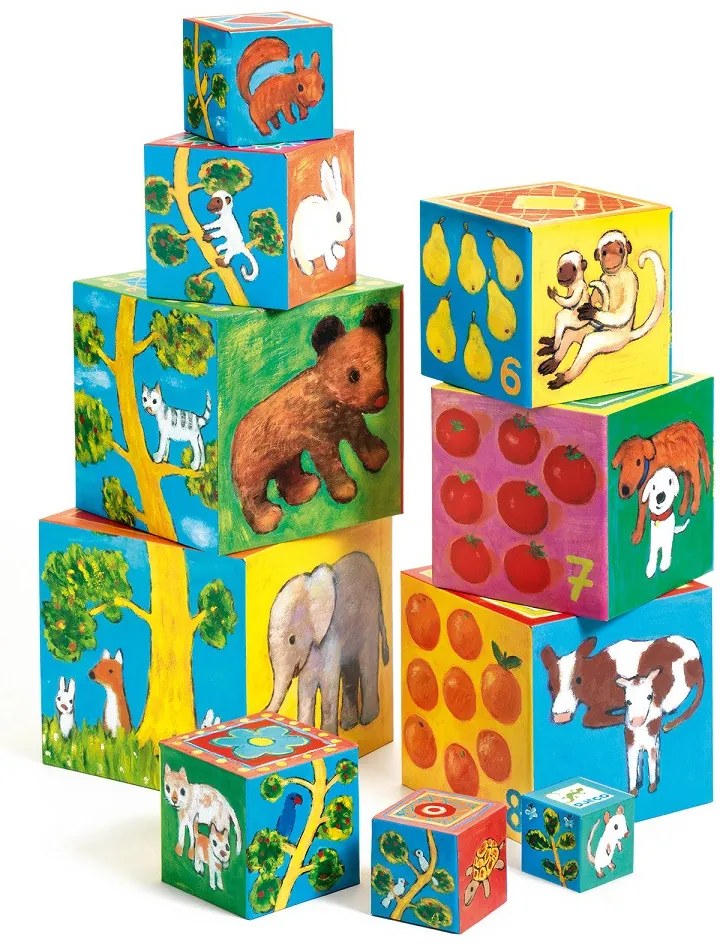 Cubi da sovrapporre - piramide - i miei amici