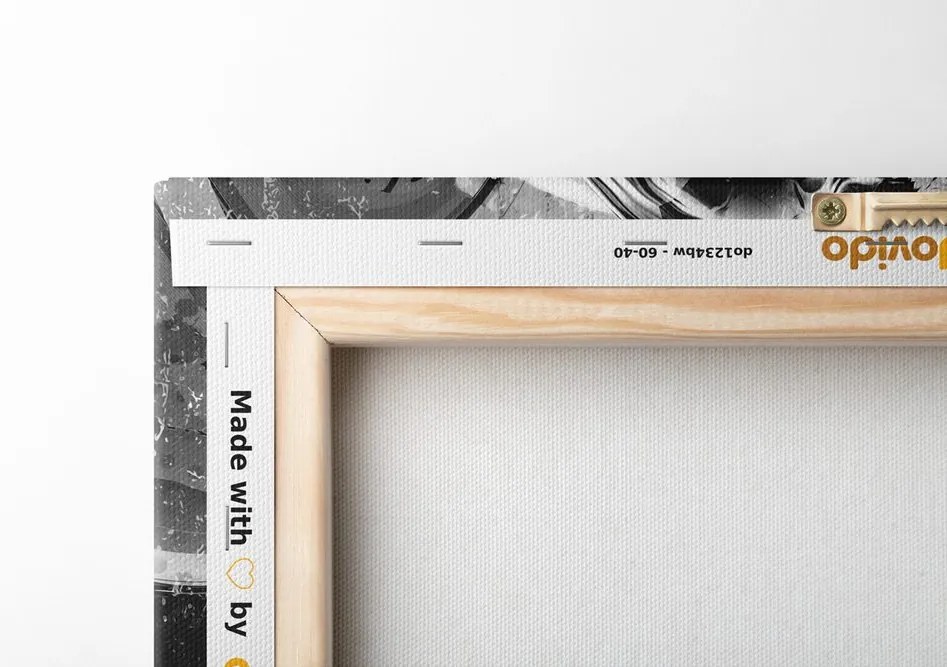 Quadro su tela – Teschio artistico in bianco e nero