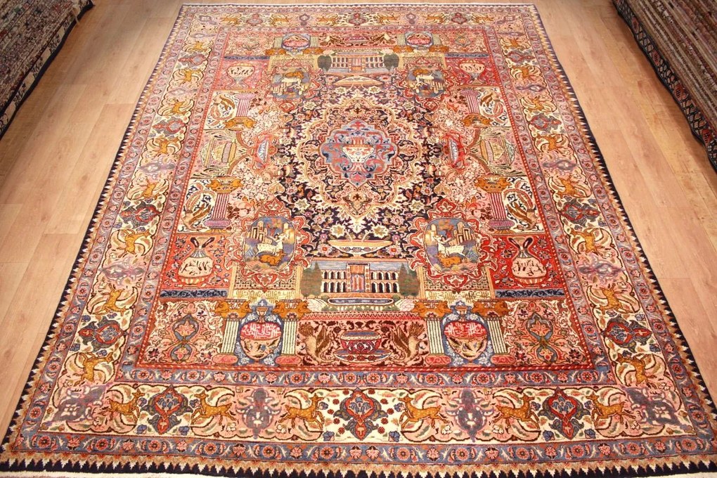Kashmar Tappeto 390x290 (Iran) Annodato A Mano