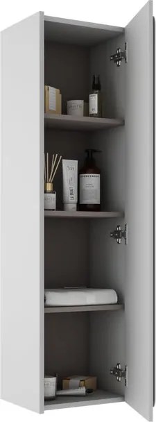 Colonna per mobile bagno Indico VISOBATH 1 anta P 28 x L 120 x H 34.5 cm Grigio laccato MDF