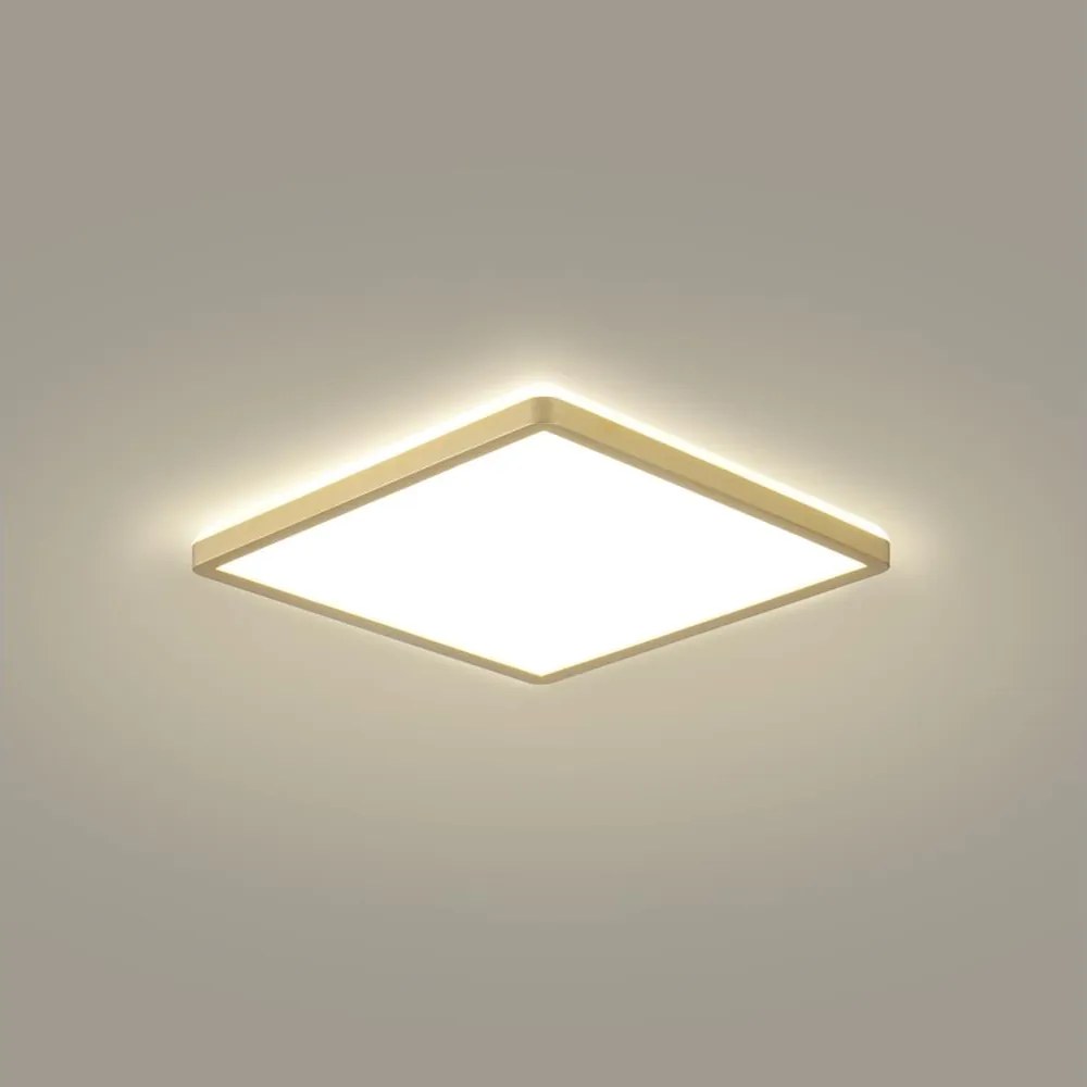 Brilagi - Plafoniera da bagno ULTRA SLIM LED/18W/230V 30x30 cm oro IP54